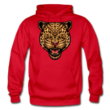 Jaguar - Strength And Focus - Gildan Heavy Blend Adult Hoodie - red