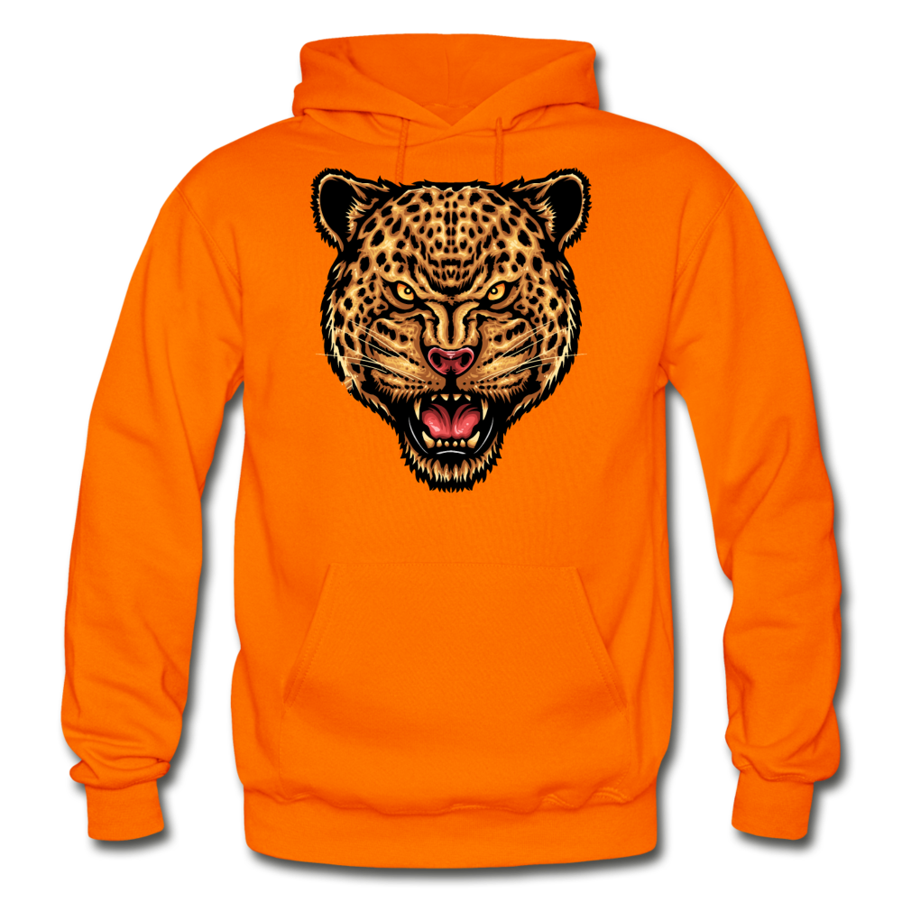 Jaguar - Strength And Focus - Gildan Heavy Blend Adult Hoodie - orange