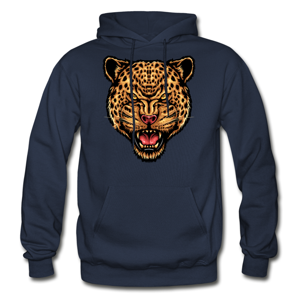 Jaguar - Strength And Focus - Gildan Heavy Blend Adult Hoodie - navy