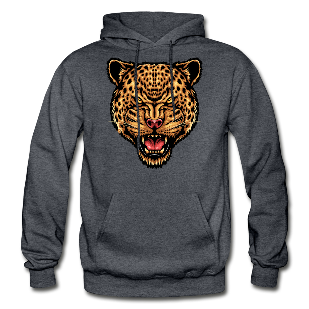 Jaguar - Strength And Focus - Gildan Heavy Blend Adult Hoodie - charcoal gray