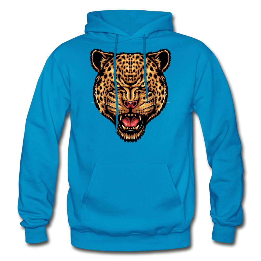 Jaguar - Strength And Focus - Gildan Heavy Blend Adult Hoodie - turquoise