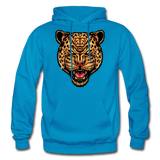 Jaguar - Strength And Focus - Gildan Heavy Blend Adult Hoodie - turquoise