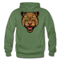 Jaguar - Strength And Focus - Gildan Heavy Blend Adult Hoodie - military green