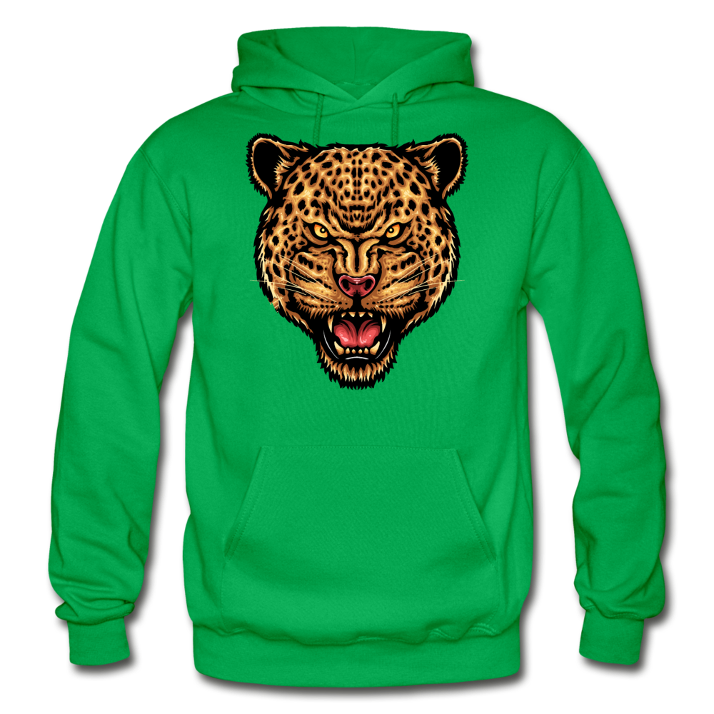 Jaguar - Strength And Focus - Gildan Heavy Blend Adult Hoodie - kelly green