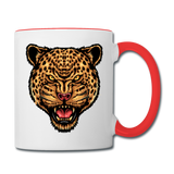 Jaguar - Strength And Focus - Contrast Coffee Mug - white/red