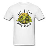 Eat, Sleep, Beer, Repeat - Unisex Classic T-Shirt - white