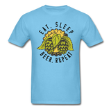 Eat, Sleep, Beer, Repeat - Unisex Classic T-Shirt - aquatic blue