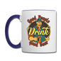 Good People Drink Good Beer - Contrast Coffee Mug - white/cobalt blue