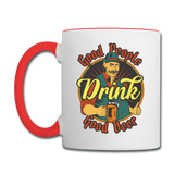 Good People Drink Good Beer - Contrast Coffee Mug - white/red
