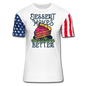 Dessert Makes Everything Better - Stars & Stripes T-Shirt - white