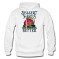 Dessert Makes Everything Better - Gildan Heavy Blend Adult Hoodie - white