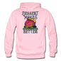 Dessert Makes Everything Better - Gildan Heavy Blend Adult Hoodie - light pink