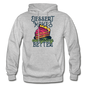 Dessert Makes Everything Better - Gildan Heavy Blend Adult Hoodie - heather gray