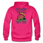 Dessert Makes Everything Better - Gildan Heavy Blend Adult Hoodie - fuchsia