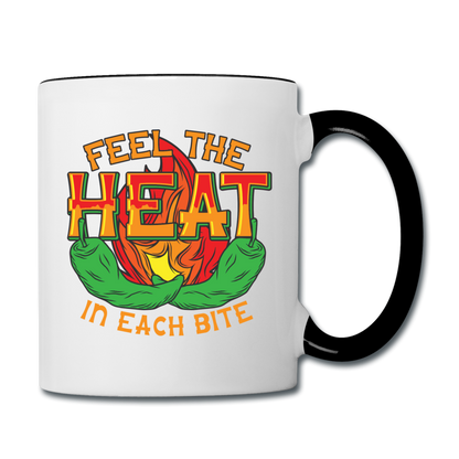 Feel The Heat - Contrast Coffee Mug - white/black