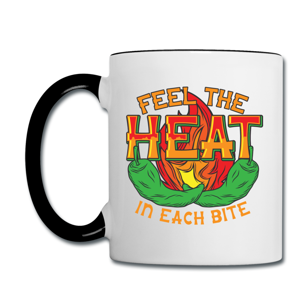 Feel The Heat - Contrast Coffee Mug - white/black