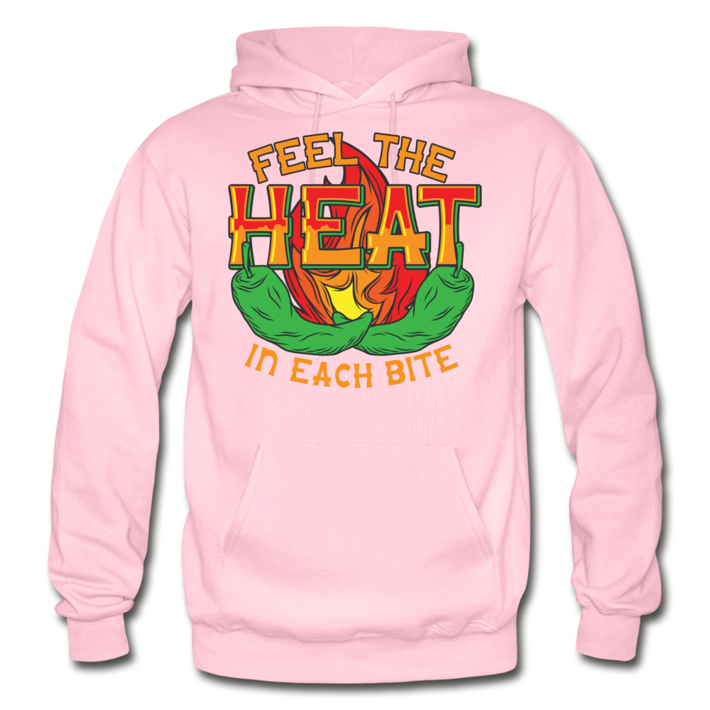 Feel The Heat - Gildan Heavy Blend Adult Hoodie - light pink