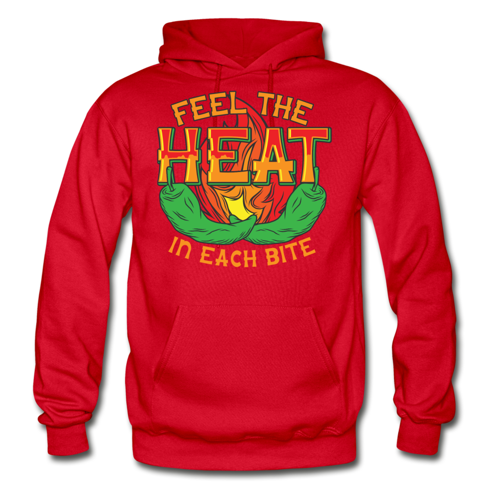 Feel The Heat - Gildan Heavy Blend Adult Hoodie - red