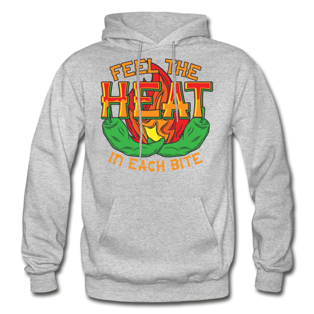 Feel The Heat - Gildan Heavy Blend Adult Hoodie - heather gray