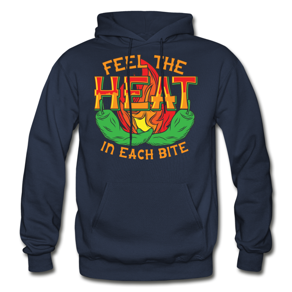 Feel The Heat - Gildan Heavy Blend Adult Hoodie - navy