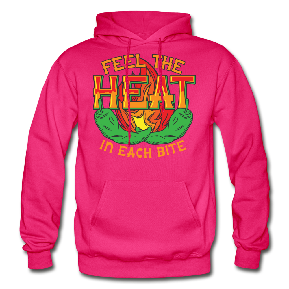 Feel The Heat - Gildan Heavy Blend Adult Hoodie - fuchsia