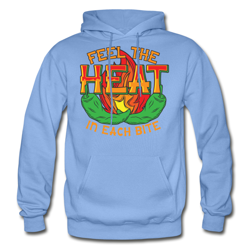 Feel The Heat - Gildan Heavy Blend Adult Hoodie - carolina blue