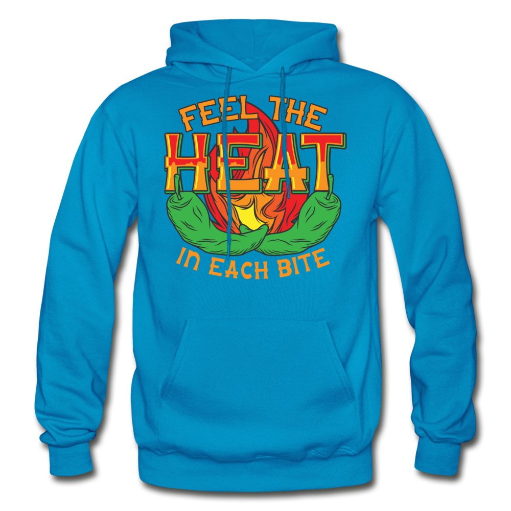 Feel The Heat - Gildan Heavy Blend Adult Hoodie - turquoise