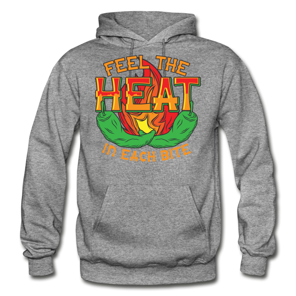 Feel The Heat - Gildan Heavy Blend Adult Hoodie - graphite heather