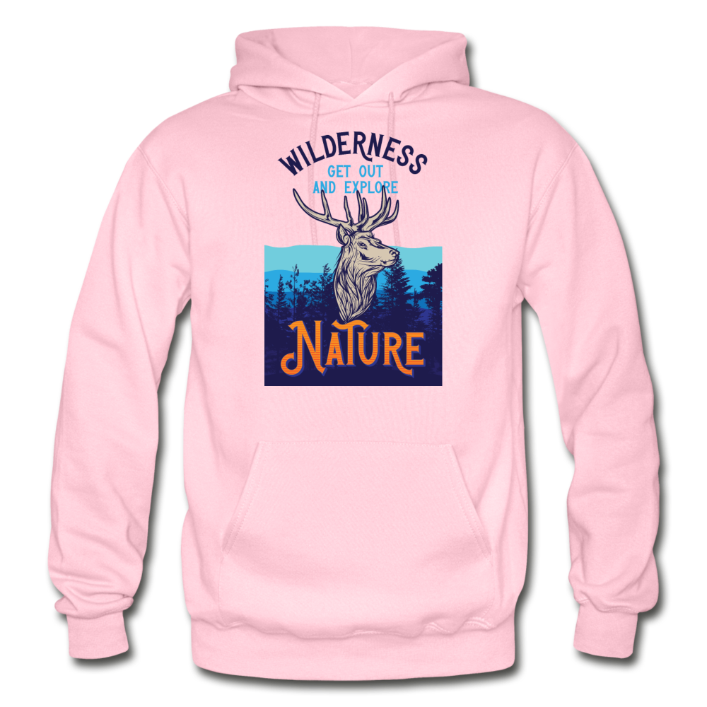 Wilderness - Gildan Heavy Blend Adult Hoodie - light pink