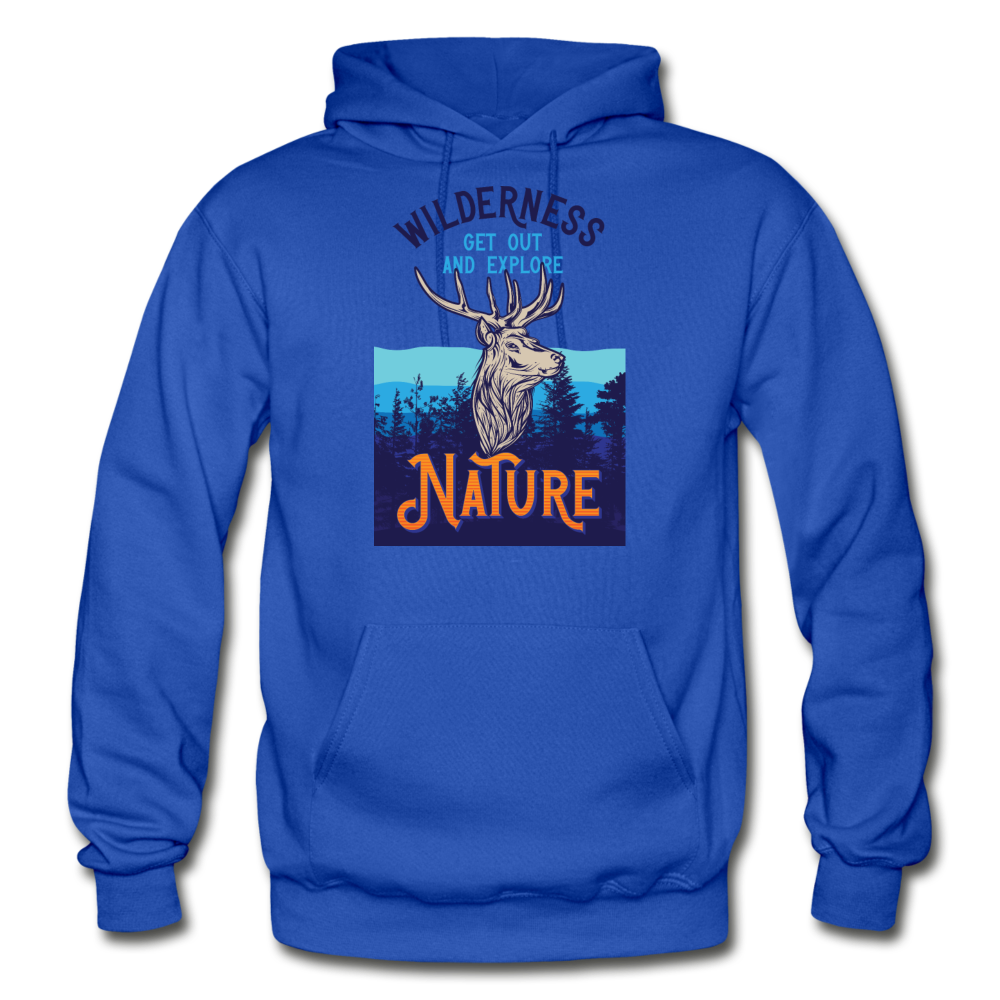 Wilderness - Gildan Heavy Blend Adult Hoodie - royal blue