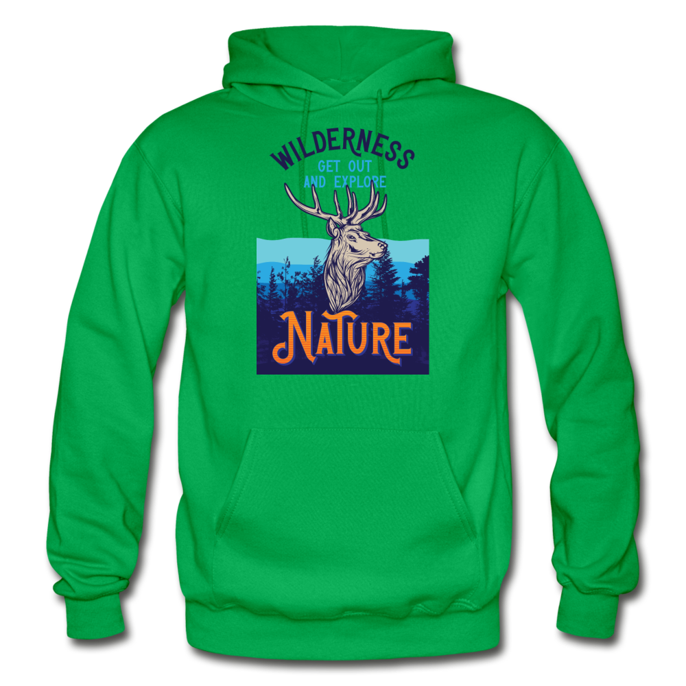 Wilderness - Gildan Heavy Blend Adult Hoodie - kelly green