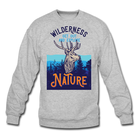 Wilderness - Crewneck Sweatshirt - heather gray