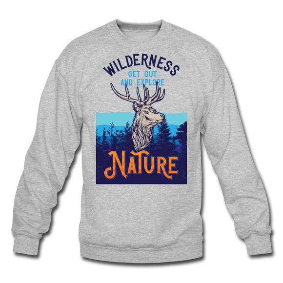 Wilderness - Crewneck Sweatshirt - heather gray