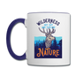 Wilderness - Contrast Coffee Mug - white/cobalt blue