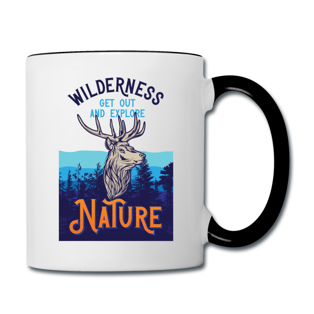 Wilderness - Contrast Coffee Mug - white/black