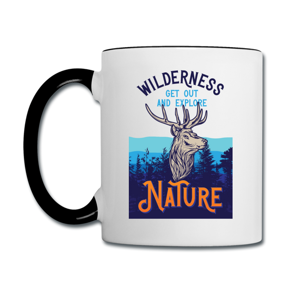 Wilderness - Contrast Coffee Mug - white/black