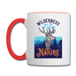 Wilderness - Contrast Coffee Mug - white/red