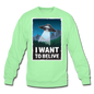 I Want To Belive - Crewneck Sweatshirt - lime