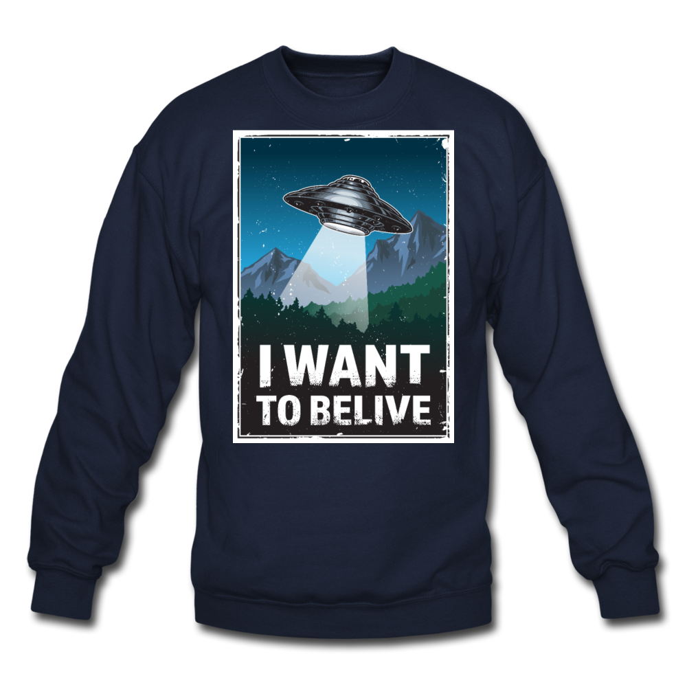 I Want To Belive - Crewneck Sweatshirt - navy