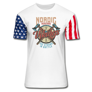 Nordic Heritage - Vikings - Stars & Stripes T-Shirt - white