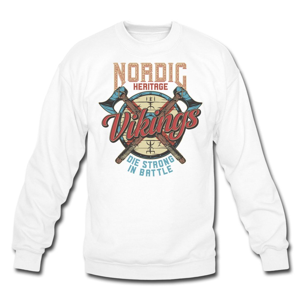 Nordic Heritage - Vikings - Unisex Crewneck Sweatshirt - white