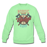 Nordic Heritage - Vikings - Unisex Crewneck Sweatshirt - lime
