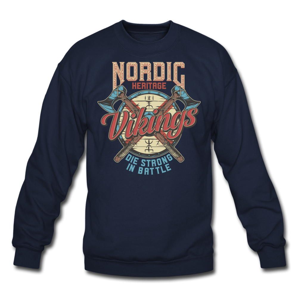 Nordic Heritage - Vikings - Unisex Crewneck Sweatshirt - navy