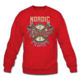 Nordic Heritage - Vikings - Unisex Crewneck Sweatshirt - red