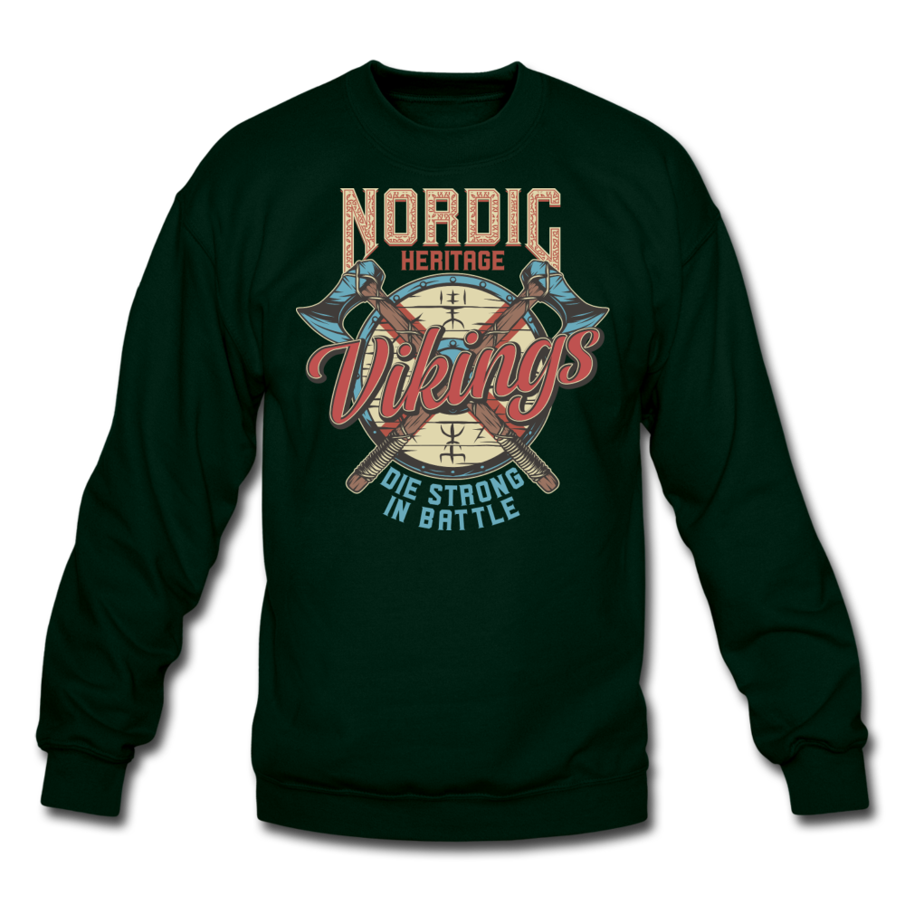 Nordic Heritage - Vikings - Unisex Crewneck Sweatshirt - forest green