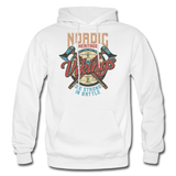 Nordic Heritage - Vikings - Gildan Heavy Blend Adult Hoodie - white