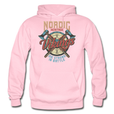 Nordic Heritage - Vikings - Gildan Heavy Blend Adult Hoodie - light pink