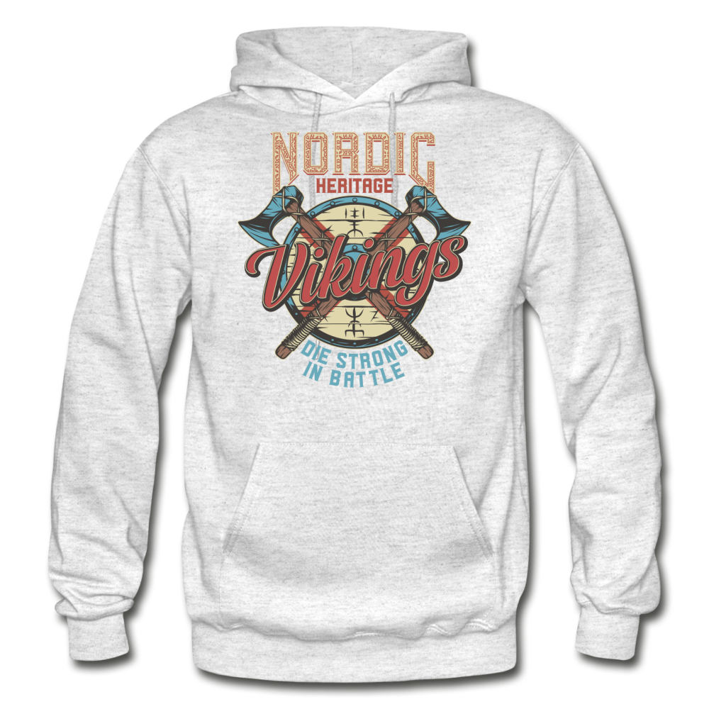 Nordic Heritage - Vikings - Gildan Heavy Blend Adult Hoodie - light heather gray