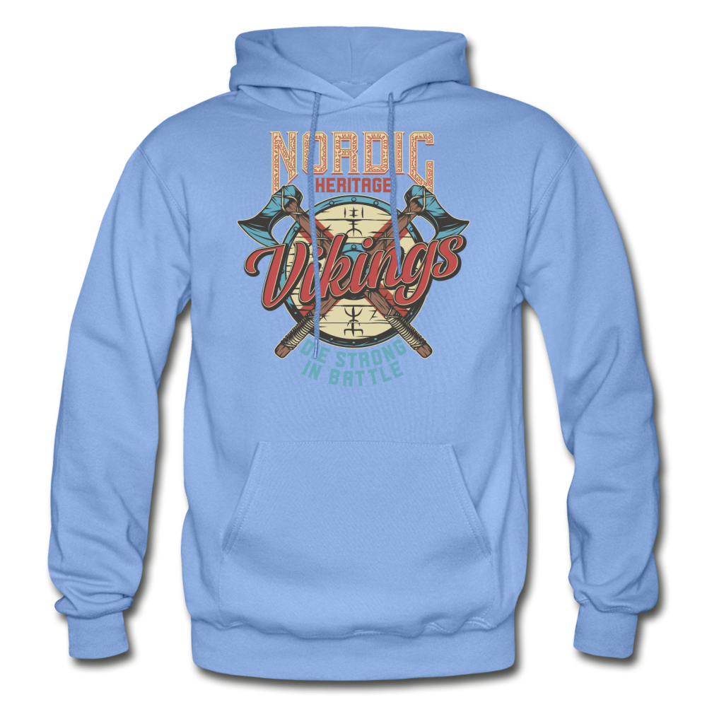 Nordic Heritage - Vikings - Gildan Heavy Blend Adult Hoodie - carolina blue