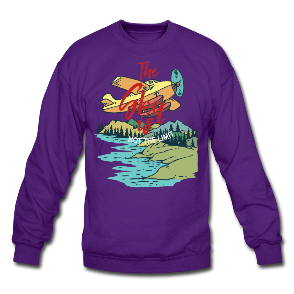 Sky Is Not The Limit - Crewneck Sweatshirt - purple